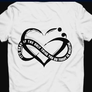 Custom and freshly made shirts. This one is for mental health awareness.